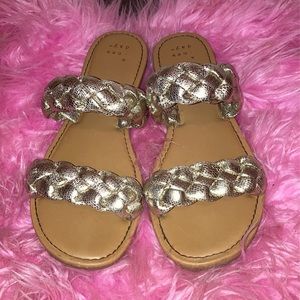 A New Day brand gold sandals (size 7)